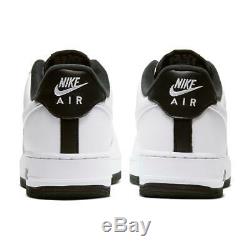 Brand New Men's Nike Air Force 1 Athletic Leather Slip-On Sneakers White & Black