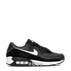 Brand New Men's Nike Air Max 90 Athletic Training Leather Sneakers Black