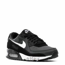 Brand New Men's Nike Air Max 90 Athletic Training Leather Sneakers Black