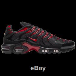 Brand New Men's Nike Air Max Plus Athletic Training Sneakers Black & Red