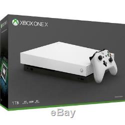 Brand New Microsoft Xbox One X Special Limited Edition White 1TB Console