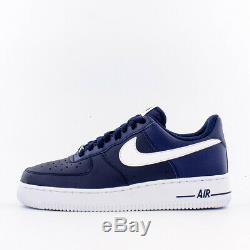 Brand New Nike Air Force 1 Leather Basketball Sneakers Midnight Blue & White