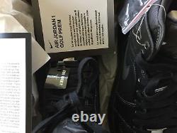 Brand New Nike Air Jordan 1 Golf Premium LIMITED Edition release Black AJ I