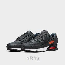 Brand New Nike Air Max 90 Athletic Basketball Leather Sneakers Gray & Black