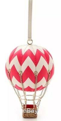 Brand New Plg Kate Spade Flights Of Fancy Hot Air Balloon Bag Aladdin Pink/white