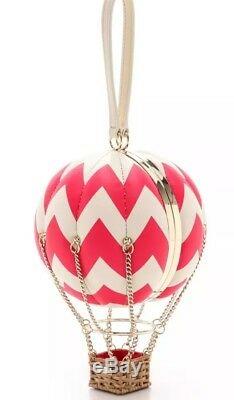 Brand New Plg Kate Spade Flights Of Fancy Hot Air Balloon Bag Aladdin Pink/white