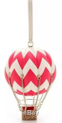 Brand New Plg Kate Spade Flights Of Fancy Hot Air Balloon Bag Aladdin Pink/white