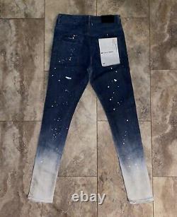 Brand New Purple Brand Denim Size 28 Gradient Paint Splatter Limited Edition