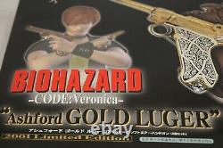Brand New Resident Evil Bio Hazard Code Veronica Ashford Gold Luger Tokyo Marui