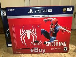 Brand New Sony PS4 Pro Console BundleMarvel SpiderMan Limited Edition 1 TB