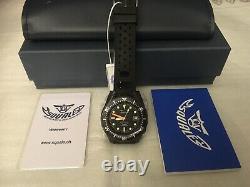 Brand New Squale 1521 50 Atmos 1521-026PVD PVD Black Watch Warranty Swiss Made