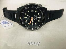 Brand New Squale 1521 50 Atmos 1521-026PVD PVD Black Watch Warranty Swiss Made