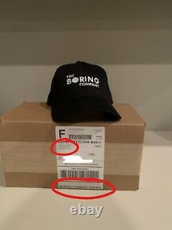 Brand New The Boring Company Hat Limited Edition 100% Authentic Elon Musk