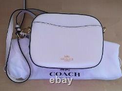 Brand new Coach crossbody camera bag in white leather