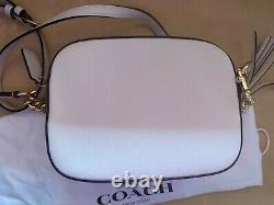 Brand new Coach crossbody camera bag in white leather