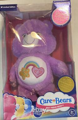 Care Bears Limited Edition Purple Best Friend Bear Brand New In Damaged Box