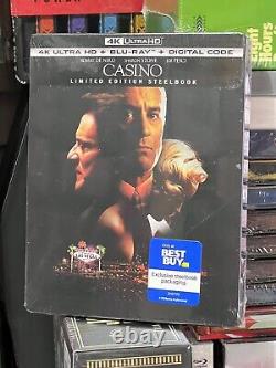 Casino 4K ULTRA HD / BLU-RAY BEST BUY LIMITED EDITION STEELBOOK! BRAND NEW