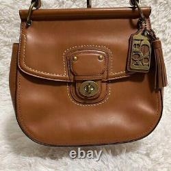 Coach 19132 Willis Legacy British Tan Leather Satchel Crossbody Handbag Limited
