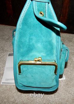 Coach Handbag Purse Haversack Bleecker 12797 Limit Ed Cyan Blue Leather Bag COA