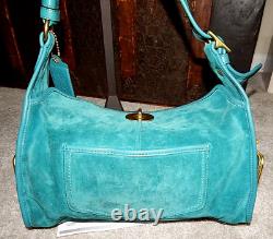 Coach Handbag Purse Haversack Bleecker 12797 Limit Ed Cyan Blue Leather Bag COA