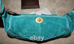 Coach Handbag Purse Haversack Bleecker 12797 Limit Ed Cyan Blue Leather Bag COA