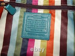 Coach Handbag Purse Haversack Bleecker 12797 Limit Ed Cyan Blue Leather Bag COA