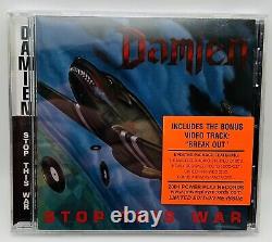 Damien Stop This War CD Brand New Sealed Heavy Metal Limited Edition Re-Issue