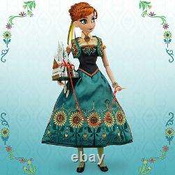 Disney Store Frozen Fever Anna Limited Edition Of 5000 17' Doll Brand New In Box