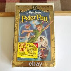 Disney's Peter Pan VHS 45th Anniversary Limited Edition Brand New Fully Restored