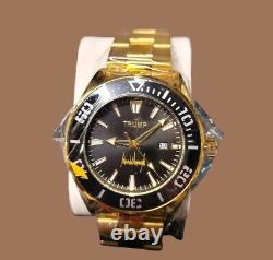 Donald Trump Signature Gold Tone Black Dial 3-Hand Date Watch Limited Edition