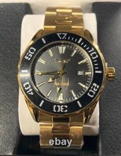 Donald Trump Signature Gold Tone Black Dial 3-Hand Date Watch, Limited Edition