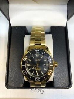 Donald Trump Signature Gold Tone Black Dial 3-Hand Date Watch, Limited Edition