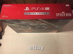 FREE SHIPPING Spiderman PS4 Pro Limited Edition 1TB BRAND NEW