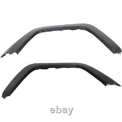 Fender Flares Set For 2008-2012 Jeep Liberty Front Primed Thermoplastic 2Pc