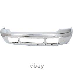 Front Bumper Shell Fascia For 1999-2004 F250 Super Duty and F350 Steel Chrome