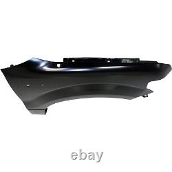 Front Fender Set For 2009-2014 Ford F-150 CAPA Black Steel CL3Z16005A BL3Z16006A