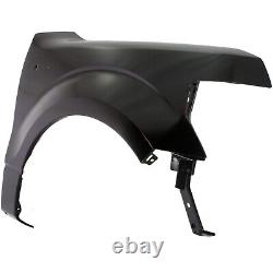 Front Fender Set For 2009-2014 Ford F-150 CAPA Black Steel CL3Z16005A BL3Z16006A