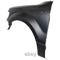 Front Fender Set For 2009-2014 Ford F-150 CAPA Black Steel CL3Z16005A BL3Z16006A