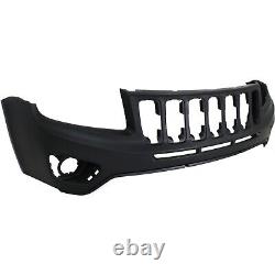 Front Upper Bumper Cover For 2011-2017 Jeep Compass Primed With Fog Light Holes