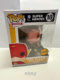 Funko POP Super Heroes FLASH 10 LIMITED EDITION'CHASE' -BOX PACKED-BRAND NEW