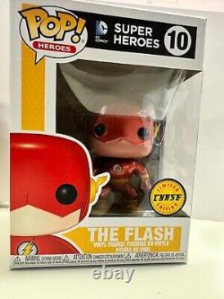 Funko POP Super Heroes FLASH 10 LIMITED EDITION'CHASE' -BOX PACKED-BRAND NEW