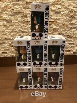 Funko Pop! Mickey Mouse Limited Edition Funko Shop Exclusive SET OF 7 Brand New