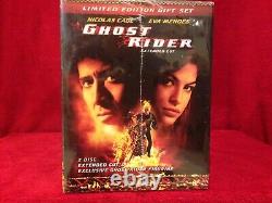 Ghost Rider Limited Edition 2/dvd Gift Set Statue / Brand New Factory Sealed