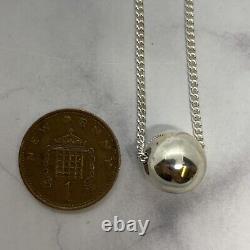 Handmade Brand New 925 Silver Solid Ball & 20 Chain Limited Edition Boxed