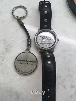 Harley-Davidson Limited Edition Watch & Key Chain #3 Of Only 3500 Brand New