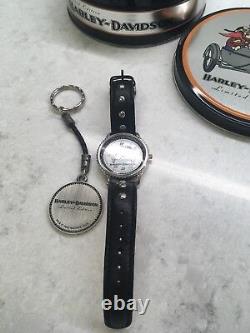 Harley-Davidson Limited Edition Watch & Key Chain #3 Of Only 3500 Brand New