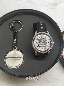 Harley-Davidson Limited Edition Watch & Key Chain #3 Of Only 3500 Brand New