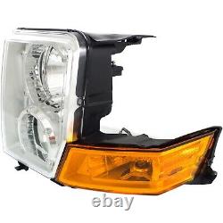 Headlight Assembly Set For 2006-2010 Jeep Commander Left Right Halogen With Bulb