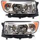 Headlight Set For 2006-2008 Subaru Forester Wagon Left And Right With Bulb 2pc