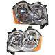 Headlight Set For 2008 2009 2010 Jeep Grand Cherokee Left And Right Hid 2pc